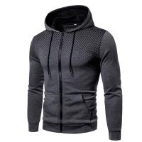 Suéter de lunares para hombre, cárdigan informal a la moda, Sudadera con capucha, abrigo deportivo, Otoño, 2024 - details 4