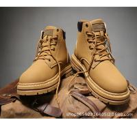 Botas de hombre con cordones, novedad de invierno 2023, botas altas de ocio que combinan con todo, botas informales antideslizantes de tendencia, botas planas de goma para hombre - details 13