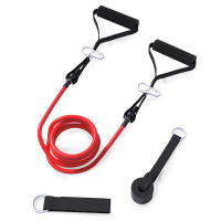 Juego de cuerdas para tirar, bandas de resistencia, equipo de Fitness portátil, expansor de pecho, correa de tobillo, banda elástica para ejercicio - details 3
