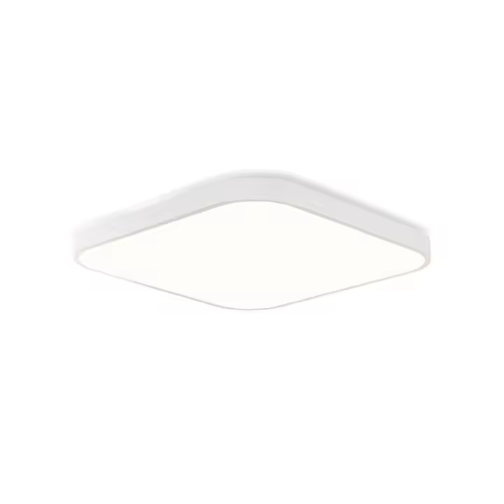 CBJKTX Luz de techo LED 15W 27cm IP44 Lámpara de baño regulable con control remoto Lámpara de baño cuadrada para pasillo de cocina - 1