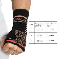 Guantes de compresión de cobre para deportes, protector de muñeca, guantes elásticos para artritis, soporte de muñeca para Fitness, 1 unidad - details 7