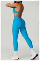Sujetador de Yoga con cuello fruncido, ropa interior de alto impacto, Bralette acolchado de secado rápido para correr, Fitness y gimnasio - details 11