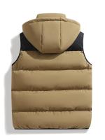 Hombre Chaleco Acolchado Chaleco de Poliéster con Capucha Impermeable, Acolchado, Diseño de Bloque de Color, Sin Mangas, Para Hombres y Mujeres Adecuado para Otoño/Invierno - details 9