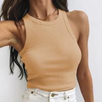 Chaleco corto sin mangas con hilo de color sólido para mujer Primavera/Verano 2025 - details 5