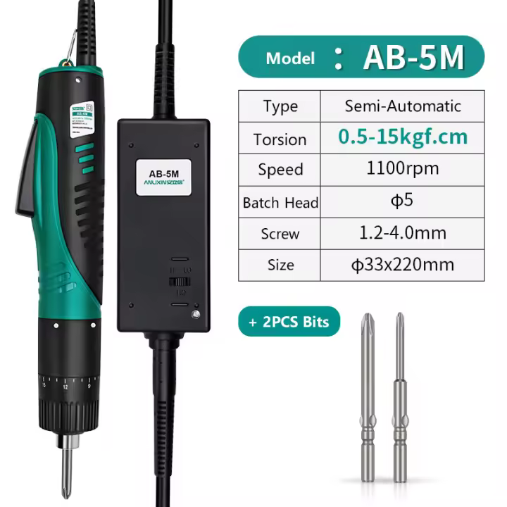 Llave de Destornillador de Precisión 220V Kit Herramienta Alta Torque Industrial Mini Eléctrico Con Equilibrio de Resorte Para Mejoras del Hogar y Herramientas Rotativas - 1