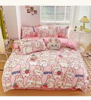 Juego de Ropa de Cama con Encaje Rosa INS de Tamaño Twin Queen King para Niñas y Adultos con Sábanas Florales y Funda de Almohada de Poliéster - details 14