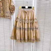 Conjunto de Vestido y Traje para Mujer de Dos Piezas Top Blanco, Falda Plisada, Abrigo de Encaje Bordado Moda de Verano 2025 - details 4