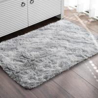 Alfombra Salon Grandes Shaggy Antideslizante Super Suave Pelo Largo Fluffy Alfombra Adecuado para la Decoración de Salas de Estar y Dormitorios (160 x 200 cm, Gris Blanco) - details 41