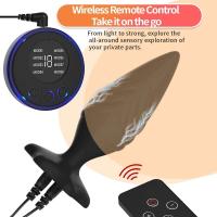 Estimulador de cuentas anales de pulso de descarga eléctrica, masajeador de próstata y orgasmo, tapón Anal, masturbación femenina, Juguetes sexuales para adultos - details 11