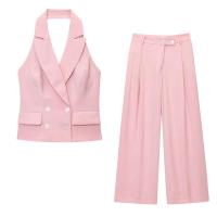 Conjunto de Moda para Mujeres OUWU Pieza de Dos Piezas de Verano Elegante Pantalones Completos - details 1
