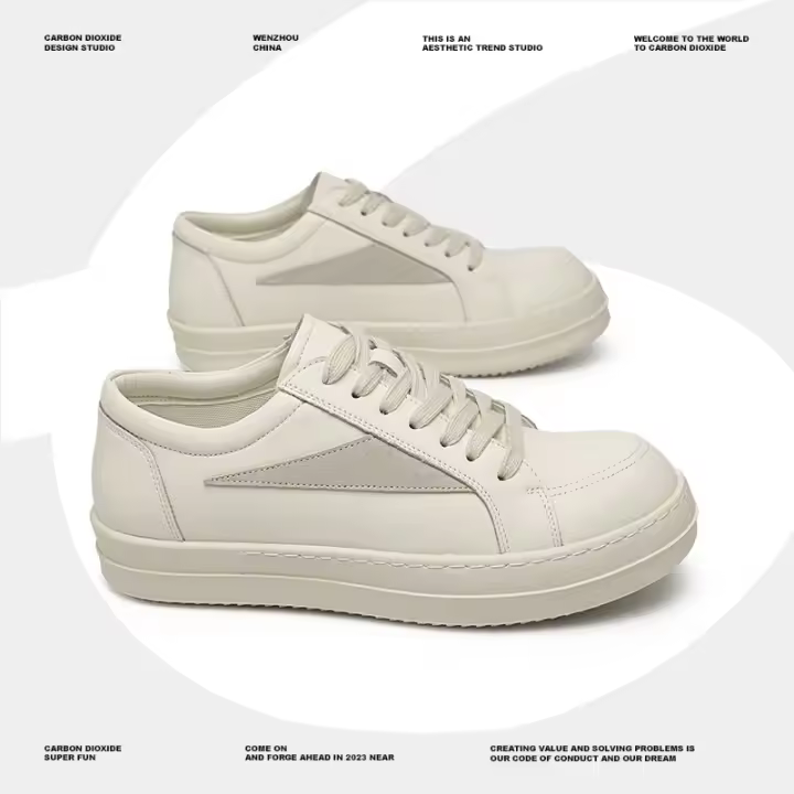Diseño de nicho plataforma de empalme retro zapatos de pareja de estudiantes zapatos de hombre zapatos deportivos. - 1