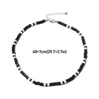 Collar de cuentas de madera con paneles para hombre - details 1