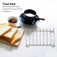 Rejilla de refrigeración para pan, soporte para tostadas, 2 piezas, 8 agujeros, rectangular, accesorios para freidora de aire, Organizador - details 3