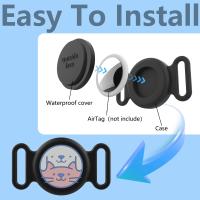Airtag-funda protectora de silicona para Collar de perro y gato, Funda Flexible para rastreador GPS, accesorios para mascotas - details 1