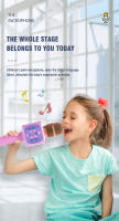 Micrófono de Karaoke Bluetooth inalámbrico de mano, altavoz para niños, máquina de canto para fiesta en casa, Juguetes Divertidos para niños, navidad - details 2