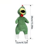 Juguete de peluche masticable con forma de gallo para mascotas, resistente a las mordeduras, creativo, juguete con sonido para apretar, divertido, alivia el aburrimiento, juguete para masticar para perros - details 0
