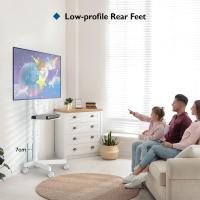 Soporte TV Ruedas para TV de 23 a 60 Pulgadas de Plasma/LCD/LED, Soporte TV Pie con Estante para Portátil, Soporte TV Móvil con Altura Ajustable de hasta 25 kg. Máx VESA 400 x 400 mm(Blanco) - details 5