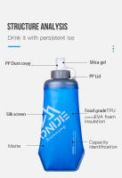 Botella de agua deportiva al aire libre AONIJIE 420ml 500ml con preservación de calor para correr senderismo ciclismo - details 6