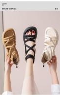 Nuevos Sandalias Platas Antideslizantes para Mujer en Verano 2025 Versátil Moda de Playa para Piso Coberto - details 6
