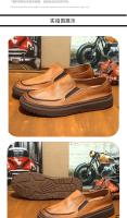 Zapatos de cuero de vaca puro de alta gama, cuero genuino, suela suave y transpirable de piel de vaca de primera capa. - details 2