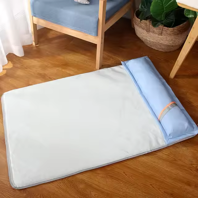Cama refrescante de verano para perro, estera ortopédica de espuma viscoelástica con almohada, transpirable, impermeable, lavable - 1