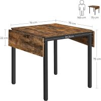 Comedor, Mesa Extensible, Mesa de Hoja Abatible, para 2-4 Personas, para Cocina, para Espacios Pequeños - details 4