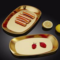 Plato de aperitivos de acero inoxidable 304, platos irrompibles de estilo coreano para servir comida, plato de barbacoa ovalado resistente a caídas, patatas fritas - details 5