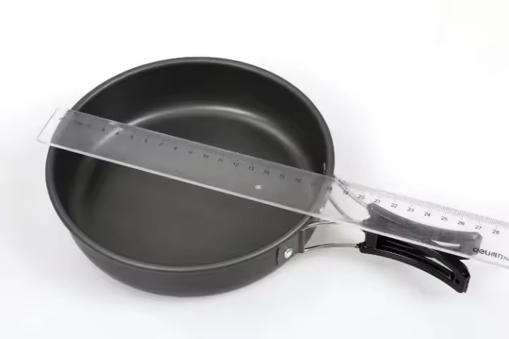 Sartén plana antiadherente plegable para exteriores, sartén para acampar de 18cm, 20cm y 22cm - 1