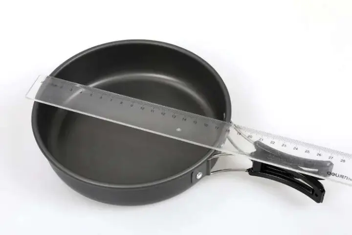 Sartén plana antiadherente plegable para exteriores, sartén para acampar de 18cm, 20cm y 22cm - 1
