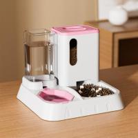 Comedero automático para mascotas y dispensador de agua – Cuenco de agua para alimentador de alimentos para perros y gatos de gran gravedad 2 en 1 – Fácil de limpiar, no necesita energía – Estación para mascotas duradera, antideslizante, para interiores y - details 2