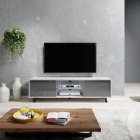 Mueble TV Suspendido/Mesa TV/Mueble para Salón (100 cm, sin LED, Roble Dorado/Negro Brillante) - details 4