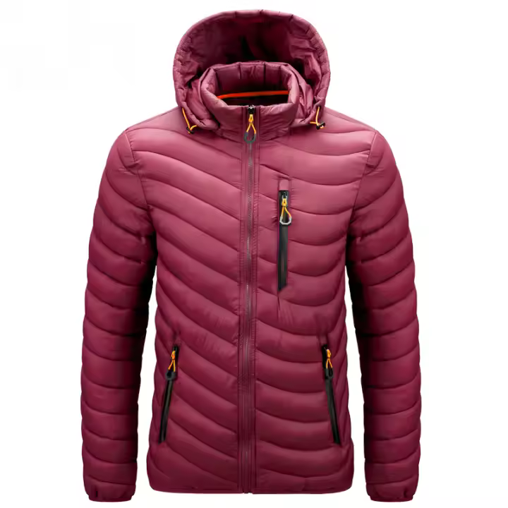 CHRLCK-Chaqueta de senderismo para hombre, abrigo impermeable, cortavientos térmico a prueba de viento, talla grande - 1