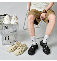 Sandalias de tendencia para hombre con agujeros de coco de verano de gran tamaño, zapatos de playa de suela gruesa antideslizantes, zapatos upstream - details 3