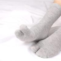 5 pares de calcetines antideslizantes de algodón con dos dedos, calcetines separadores de dedos de media pantorrilla para negocios, calcetines de tubo corto deportivos de Color sólido para mujeres y hombres - details 10