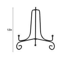 Metal Iron Puer Tea Cake Holder Black Iron Art Plate Holder Plate Display Stands for Display Decorative Picture - details 2