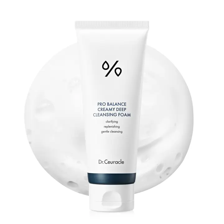 Dr.Ceuracle Pro Espuma de limpieza profunda cremosa (150 ml / 5,07 fl. oz.) - Limpiador facial hidratante diario coreano con 6 probióticos para - 1