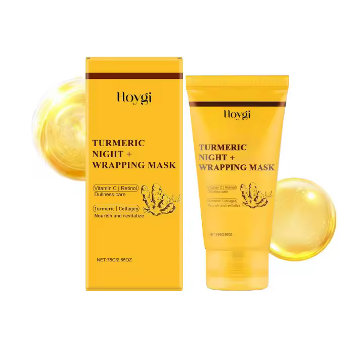 Mascarilla facial de colágeno de cúrcuma desprendible que nutre, hidrata, cuida y levanta firmemente suavemente - 1