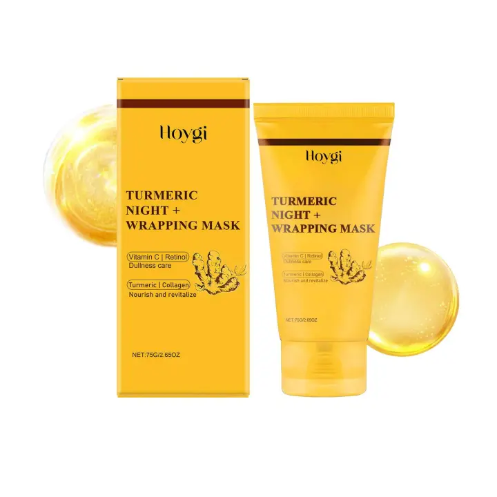 Mascarilla facial de colágeno de cúrcuma desprendible que nutre, hidrata, cuida y levanta firmemente suavemente - 1