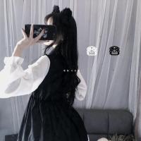 Lencería Lolita para mujer estilo Haruku japonés con volantes y mangas largas vestido de muñeca informal con cintura imperio talla - details 43