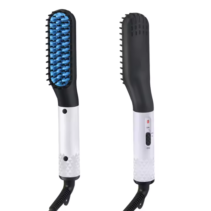 Peine Straightener Multifuncional para Hombres Calentamiento Rápido Estilo de Peluquería - 1