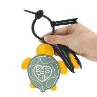 Llavero de juguete de tamaño Mini para niños, llavero de burbujas con dibujos de animales, colgante portátil de PU con forma de tortuga y abeja - details 4
