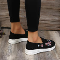 Zapatillas de deporte de malla transpirable para mujer, zapatos cómodos con flores, suaves y sólidos, a la moda, ligeros, 2022 - details 16