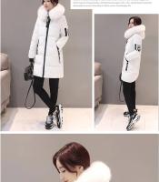 Chaqueta Parka de Invierno 2024 Cálida, Gruesa, Ajuste Delgado, Manga de Abrigo con Forro de Piel para Mujeres Moda de Talla Grande, Abrigo de Plumífero - details 4