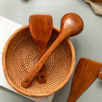 Espátula plana de mango largo para freír, utensilio de madera para cocinar arroz, hecha a mano, utensilios de cocina - details 6