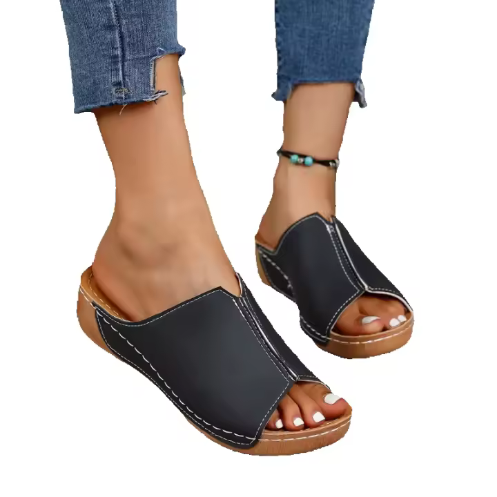 Sandalias de Cuña para Mujer en Verano Cerrura Abierta Cómodas y Transpirables - 1
