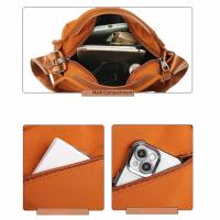 Bolso cruzado impermeable para mujer, bolso de hombro de gran capacidad de Color sólido, bolso de mano ligero para ir al trabajo al aire libre - details 19