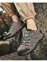 Zapatos de senderismo de marca para hombre, zapatillas deportivas transpirables, zapatillas de Turismo de escalada, zapatos de montaña al aire libre, zapatos de Trekking antideslizantes - details 4