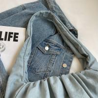 Bolso de hombro versátil de Color sólido suave no tejido para mujer, bolso de viaje Simple y de moda para las 4 estaciones - details 6