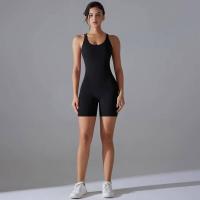 Conjunto de yoga sin espalda para mujer, body de alta elasticidad, ropa deportiva para gimnasio, top corto Fiess, Shockpro - details 12