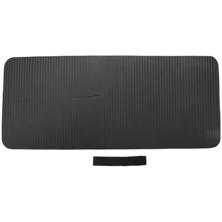 Esterilla gruesa de entrenamiento para Pilates, cojín de Yoga de 60x25x1,5 cm, soporte adicional para rodillas, muñecas, codos, color negro - 1
